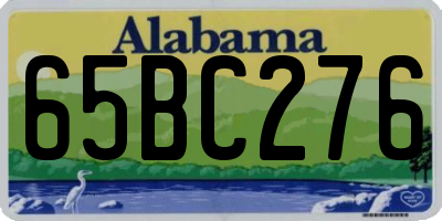 AL license plate 65BC276