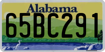 AL license plate 65BC291