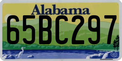 AL license plate 65BC297