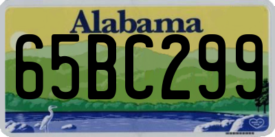 AL license plate 65BC299