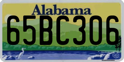 AL license plate 65BC306