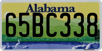 AL license plate 65BC338