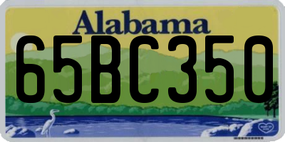 AL license plate 65BC350