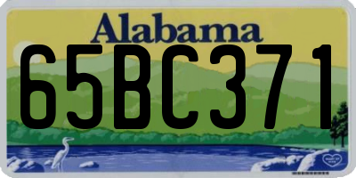 AL license plate 65BC371