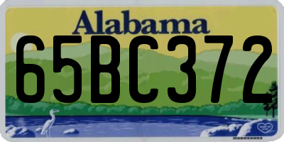 AL license plate 65BC372