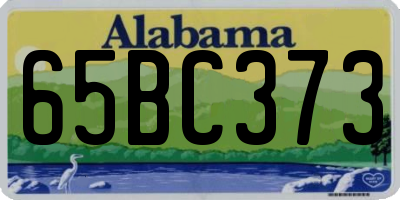 AL license plate 65BC373