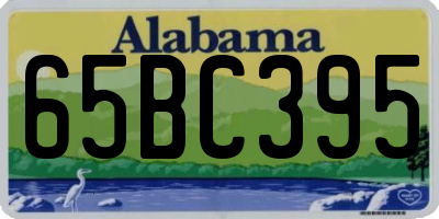 AL license plate 65BC395