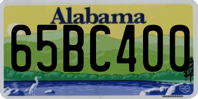 AL license plate 65BC400
