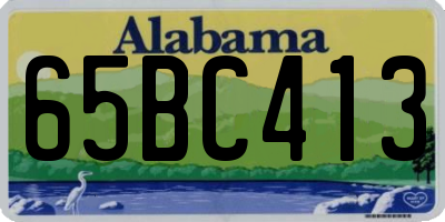 AL license plate 65BC413