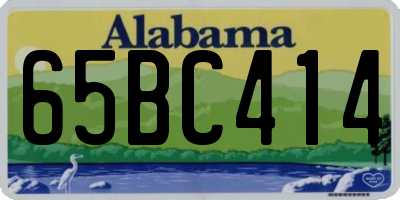 AL license plate 65BC414