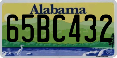 AL license plate 65BC432