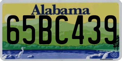 AL license plate 65BC439