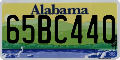 AL license plate 65BC440