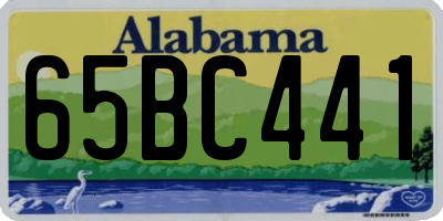 AL license plate 65BC441
