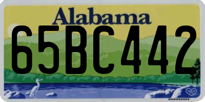 AL license plate 65BC442