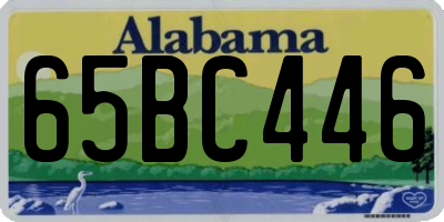 AL license plate 65BC446