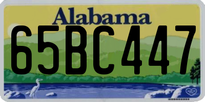 AL license plate 65BC447