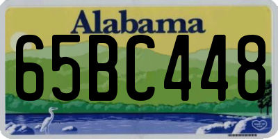 AL license plate 65BC448