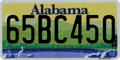 AL license plate 65BC450