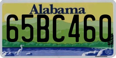 AL license plate 65BC460