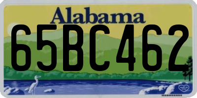 AL license plate 65BC462