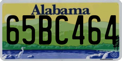 AL license plate 65BC464