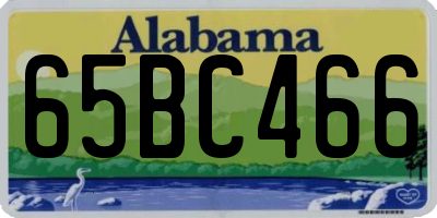 AL license plate 65BC466