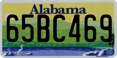 AL license plate 65BC469