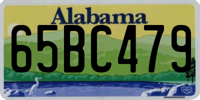 AL license plate 65BC479