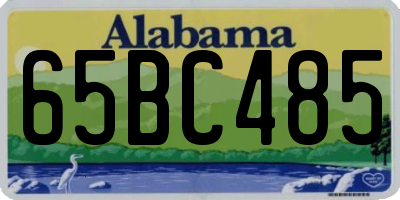 AL license plate 65BC485