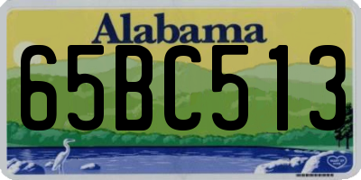 AL license plate 65BC513