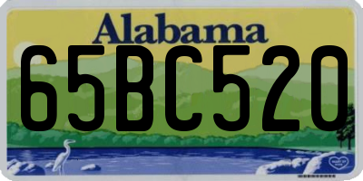 AL license plate 65BC520