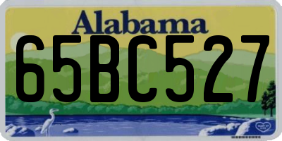 AL license plate 65BC527