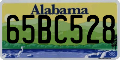 AL license plate 65BC528
