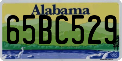 AL license plate 65BC529