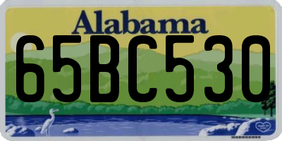 AL license plate 65BC530