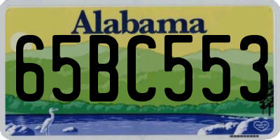 AL license plate 65BC553