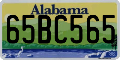 AL license plate 65BC565