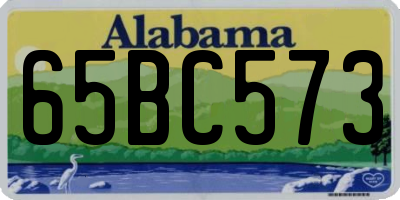 AL license plate 65BC573