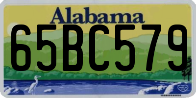 AL license plate 65BC579