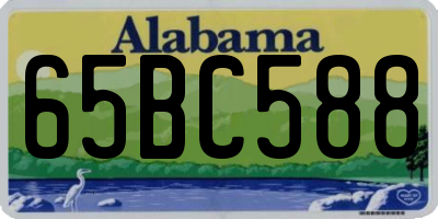 AL license plate 65BC588