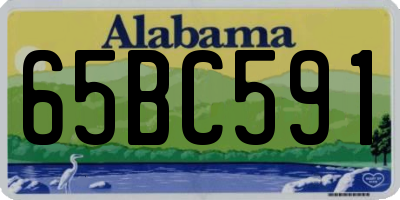 AL license plate 65BC591