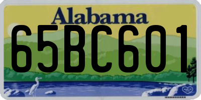 AL license plate 65BC601