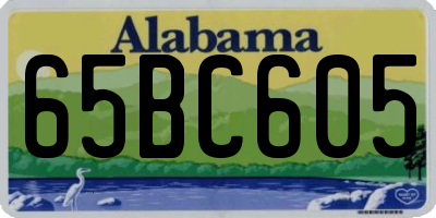 AL license plate 65BC605