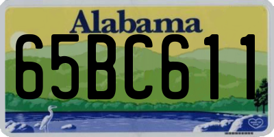 AL license plate 65BC611