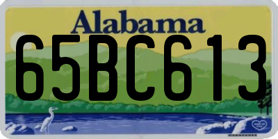 AL license plate 65BC613