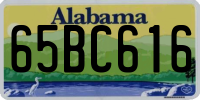 AL license plate 65BC616