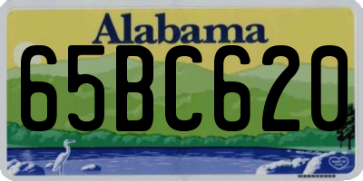 AL license plate 65BC620