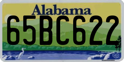 AL license plate 65BC622
