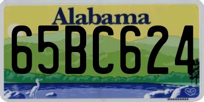 AL license plate 65BC624